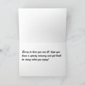 Gruß-Karte - erhalten Sie gut bald Karte (Innenseite)