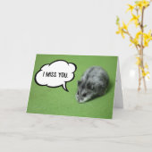 Gruß-Karte Fräulein-You Funny Hamster Karte (Gelbe Blume)