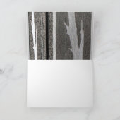 Gruß Karte-Früh Frühlings-Rotkehlchen im Baum Karte (Innenseite)