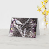 Gruß Karte-Früh Frühlings-Rotkehlchen im Baum Karte (Gelbe Blume)