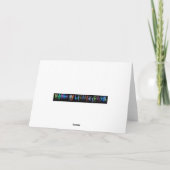 Gruß-Karte für Chloe in den Lichtern 3D Karte (Rückseite)