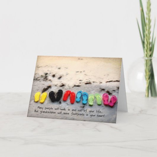 Gruß-Karte für Enkelkinder oder Großeltern Karte (Vorderseite)