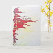 Gruß-Karte - Glaube, geheilt Karte (Gelbe Blume)