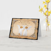 Gruß-Karte. Glaube, Hoffnung und Liebe Karte (Gelbe Blume)