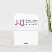 Gruß-Karte - glauben Sie dem Netz der Stärke Karte (Rückseite)