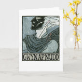 Gruß-Karte Gwyn AP Nudd Karte (Gelbe Blume)