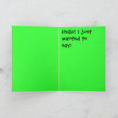 Gruß-Karte: HALLO!!! Karte (Innenseite)