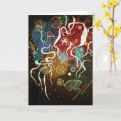 Gruß-Karte Kandinsky Bewegungs-I Karte (Gelbe Blume)