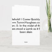 GRUSS-KARTE KARTE (Rückseite)