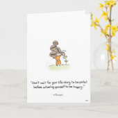 Gruß-Karte Karte (Gelbe Blume)