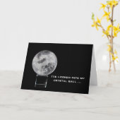 Gruß-Karte: Kristallball Karte (Gelbe Blume)