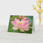 Gruß-Karte Lotuss Blossum Karte (Gelbe Blume)
