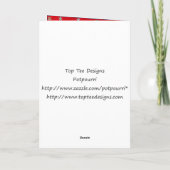 Gruß-Karte mit Foto der handgemachten Steppdecke Karte (Rückseite)