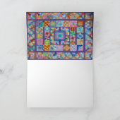 Gruß-Karte mit Foto der handgemachten Steppdecke Karte (Innenseite)