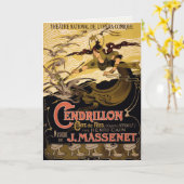 Gruß-Karte mit Vintagem Theater-Plakat Karte (Gelbe Blume)