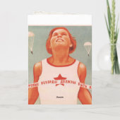 Gruß-Karte mit Vintager die Karte (Rückseite)