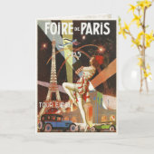 Gruß-Karte mit Zwanzigerjahre Karte (Gelbe Blume)