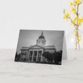 Gruß-Karte - North Carolina-Gericht Karte (Gelbe Blume)