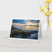 Gruß-Karte - Ozean-Klippen Karte (Gelbe Blume)