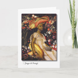 Gruß-Karte Page di Fungi Tarot Karte