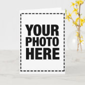 Gruß-Karte - Porträt Karte (Gelbe Blume)