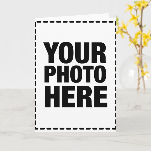 Gruß-Karte - Porträt Karte (Gelbe Blume)