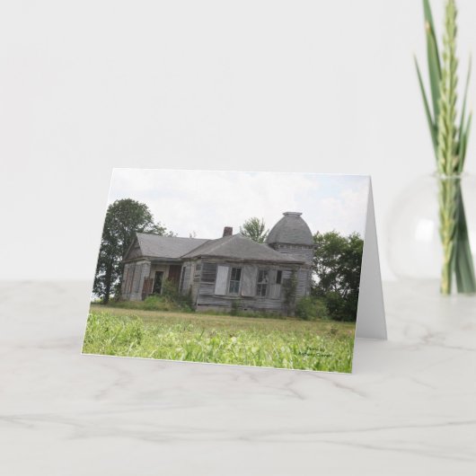 Gruß-Karte Roanokes, Missouri Karte (Vorderseite)