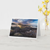 Gruß-Karte - Siegel-Strand, La Jolla Karte (Gelbe Blume)