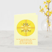 Gruß-Karte Solenoides Invictus Karte (Gelbe Blume)