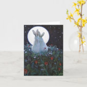 Gruß-Karte - unter dem Mondschein Karte (Gelbe Blume)