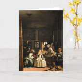 Gruß-Karte Velazquez Las Meninas Karte (Gelbe Blume)