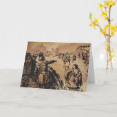 Gruß-Karte Vikings Heimskringla Ormen Korte Karte (Gelbe Blume)