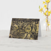 Gruß-Karte Vikings Heimskringla Visund Karte (Gelbe Blume)