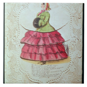 Gruß-Karte (w/c auf Papier) Fliese