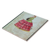 Gruß-Karte (w/c auf Papier) Fliese (Seite)