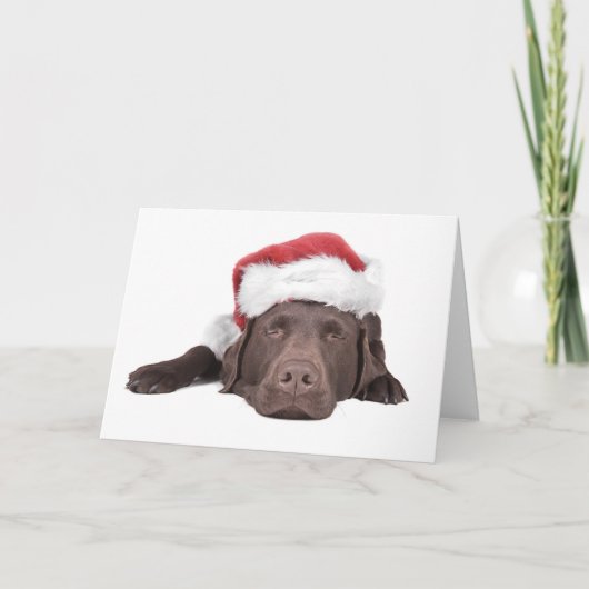 Gruß-Karte Weihnachten Labrador (Vorderseite)