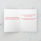 Gruß-Karte, weiße Standardumschläge eingeschlossen Feiertagskarte (Innenseite)