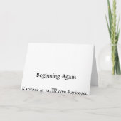 Gruß-Karte wieder anfangen Karte (Rückseite)