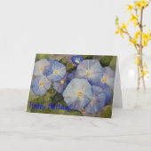 GRUSS-KARTE - Winden-Wasserfarbe Karte (Gelbe Blume)