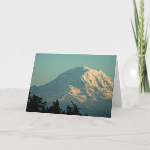Gruß-Karte: Winter der Mount Rainier Karte