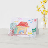 GRUSS-KARTE: "Zuhause" durch Ya Hieu (2. Grad) Karte (Gelbe Blume)