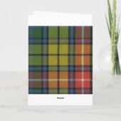 Gruß-Karten-Buchanan alter Tartan-Druck Karte (Rückseite)