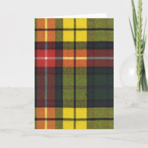 Gruß-Karten-Buchanan moderner Tartan Karte