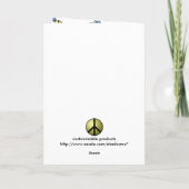 Gruß-Karten-friedlicher Feiertags-Weihnachtsbaum Feiertagskarte (Rückseite)