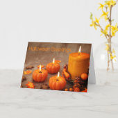 Gruß-Karten: Halloween Karte (Gelbe Blume)