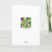 Gruß-Karten-psychedelische Spirale Karte (Rückseite)