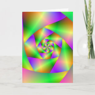 Gruß-Karten-psychedelische Spirale Karte