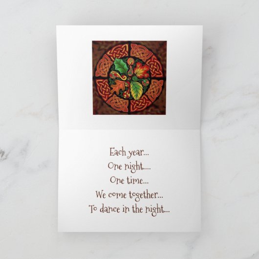 Gruß-Karten: Samhain Karte (Innenseite)