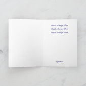 Gruß-Karten-Schablone gerade weil Karte (Innenseite)