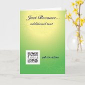 Gruß-Karten-Schablone gerade weil Karte (Gelbe Blume)